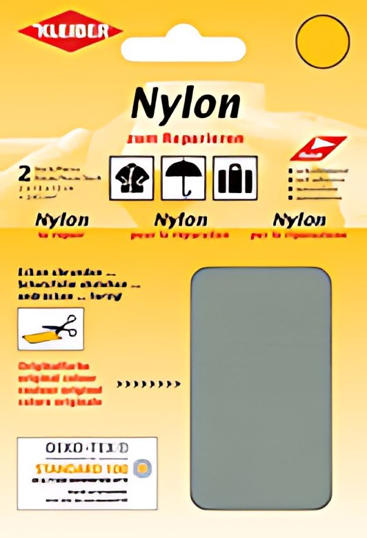 KLEIBER Pièce de réparation nylon, autocollant, gris