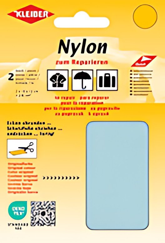 KLEIBER Pièce de réparation nylon, autocollant, blanc