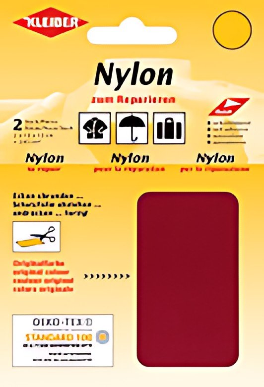KLEIBER Pièce de réparation nylon, autocollant, rouge foncé