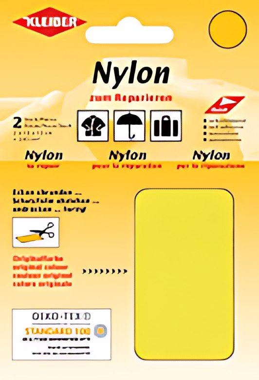 KLEIBER Pièce de réparation nylon, autocollant, jaune