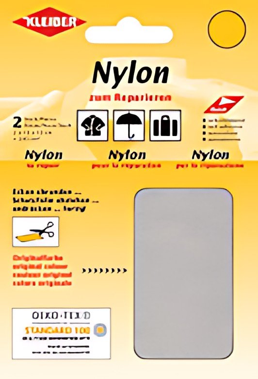KLEIBER Pièce de réparation nylon, autocollant, gris clair
