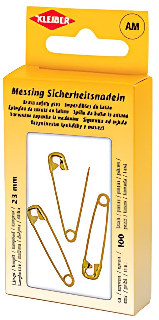 KLEIBER Epingles de sûreté, couleur: laiton, boîte métal