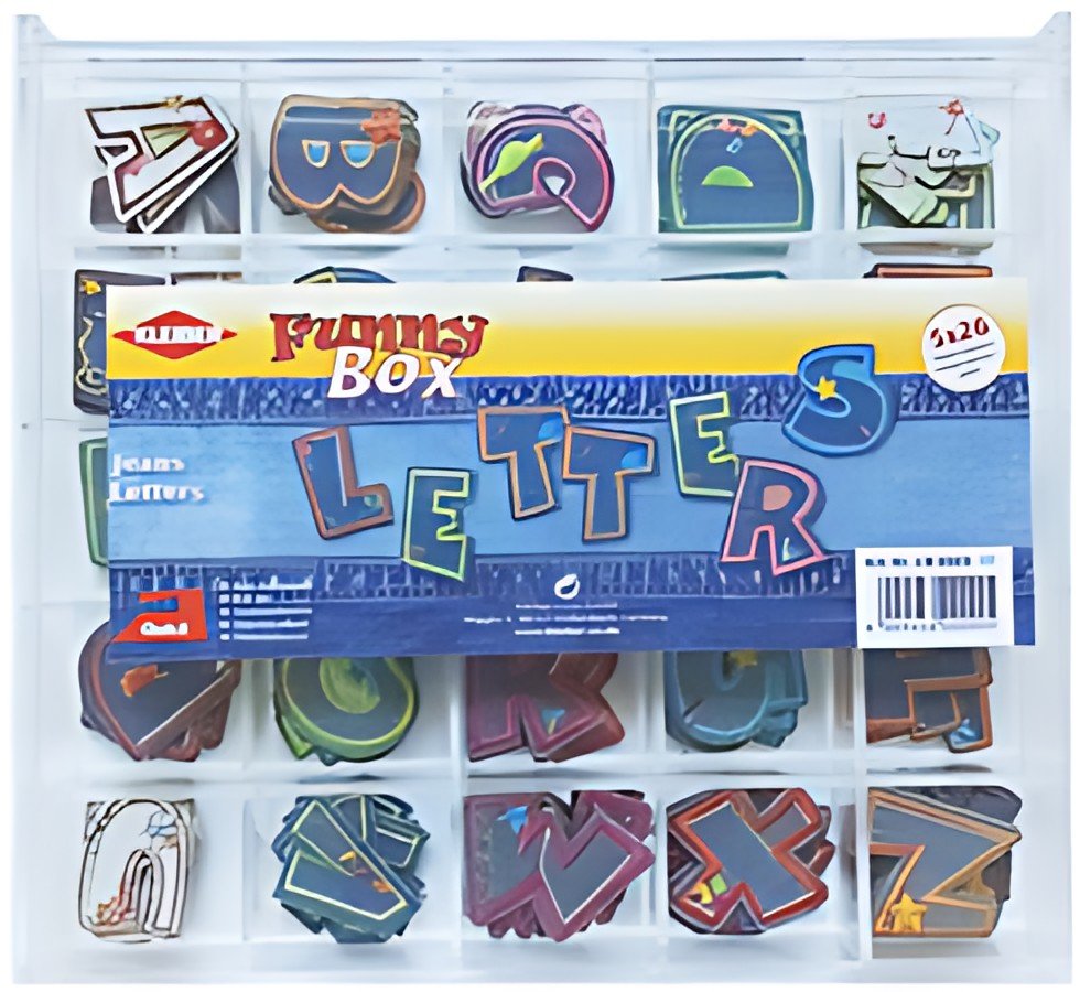 KLEIBER Applications "Funny Box - Jeans Letters", 130 pièces