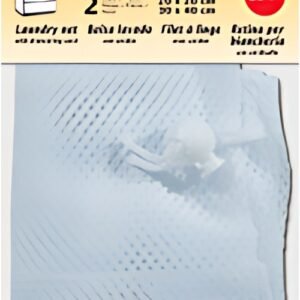 KLEIBER Set de 2 filets à linge, à cordon de serrage, blanc