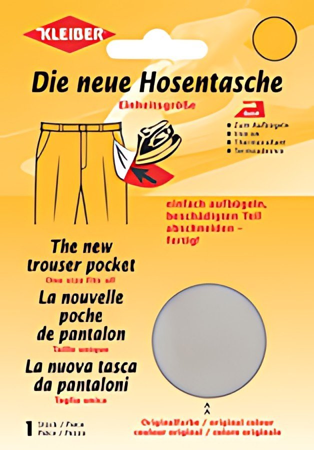 KLEIBER Poche de remplacement de pantalon, gris clair