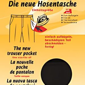 KLEIBER Poche de remplacement de pantalon, noir