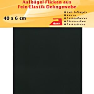 KLEIBER Patch thermocollant élastique, 400 x 60 mm, noir