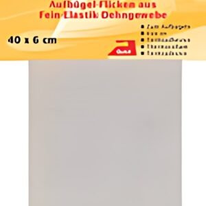 KLEIBER Patch thermocollant élastique, 400 x 60 mm, blanc