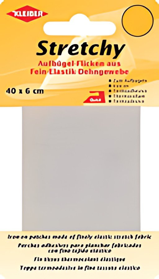 KLEIBER Patch thermocollant élastique, 400 x 60 mm, blanc