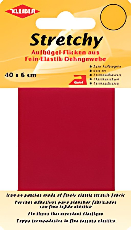 KLEIBER Patch thermocollant élastique, 400 x 60 mm, rouge