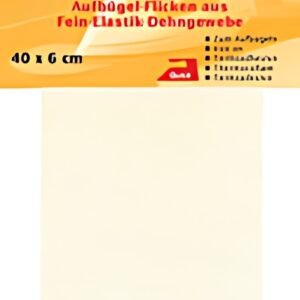 KLEIBER Patch thermocollant élastique, 400 x 60 mm, crème