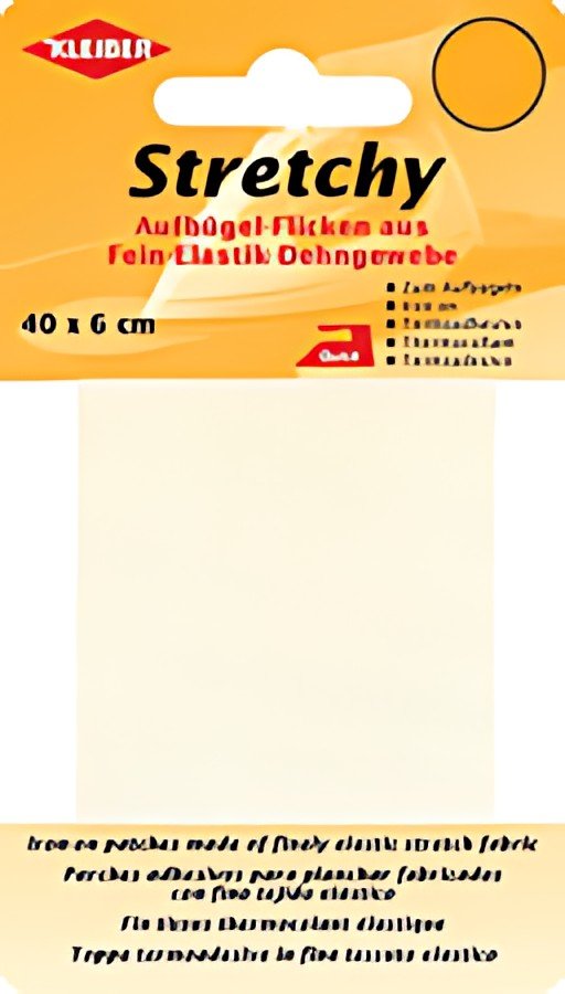 KLEIBER Patch thermocollant élastique, 400 x 60 mm, crème