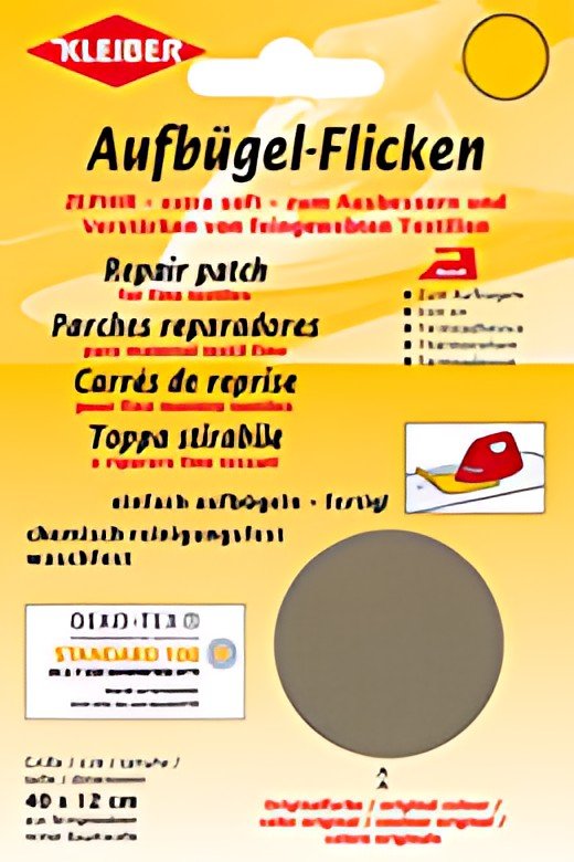KLEIBER Patch thermocollant Zephir, 400 x 120 mm, gris clair