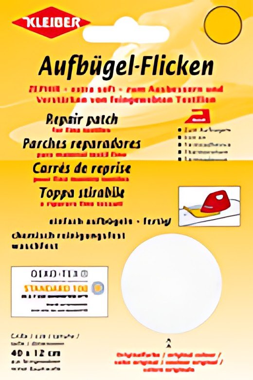 KLEIBER Patch thermocollant Zephir, 400 x 120 mm, blanc
