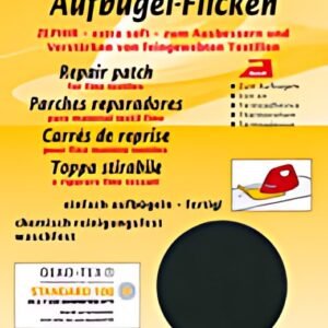 KLEIBER Patch thermocollant Zephir, 400 x 120 mm, noir