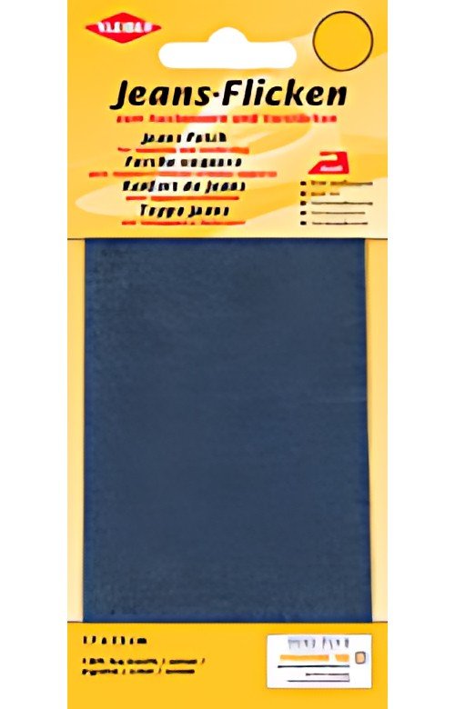 KLEIBER Patch thermocollant pour jeans, 170 x 150 mm, bleu
