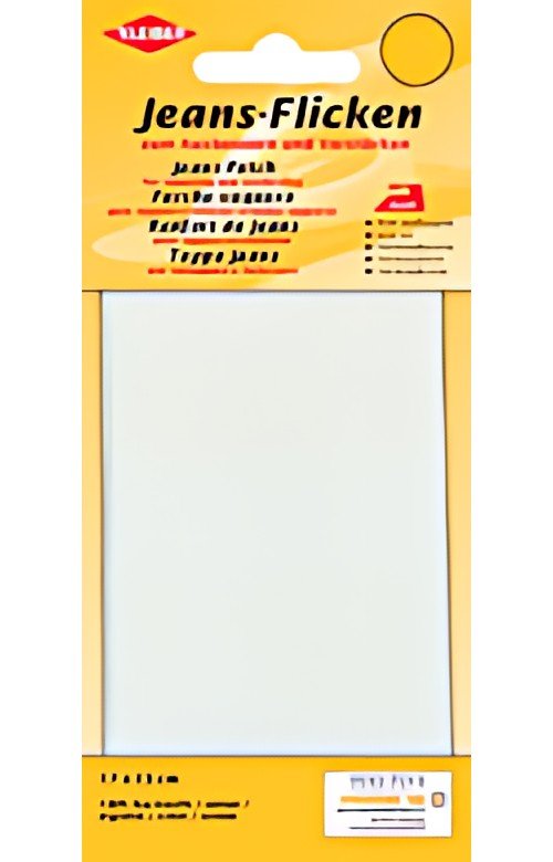 KLEIBER Patch thermocollant pour jeans, 170 x 150 mm, blanc