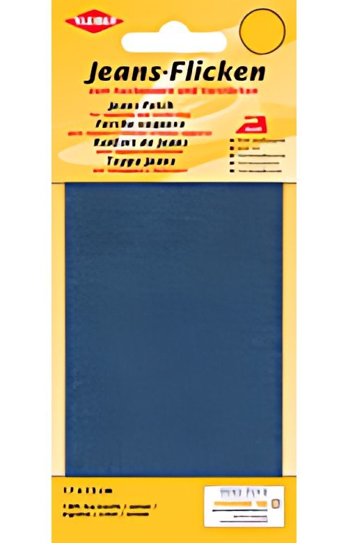 KLEIBER Patch thermocollant pour jeans, 170 x 150 mm, bleu