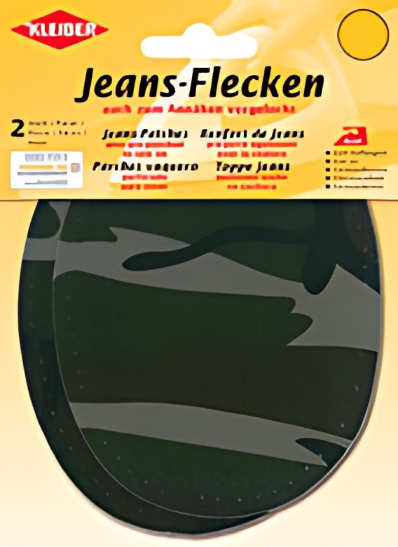 KLEIBER Patch thermocollant ovale pour jeans, military