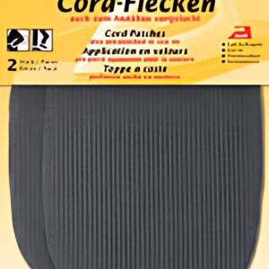 KLEIBER Patch thermocollant en velours côtelé, gris clair
