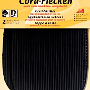 KLEIBER Patch thermocollant en velours côtelé, bleu