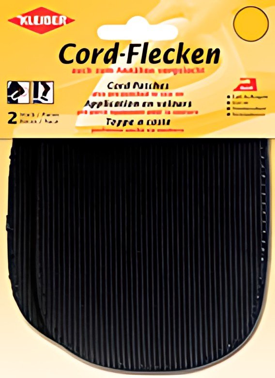 KLEIBER Patch thermocollant en velours côtelé, bleu