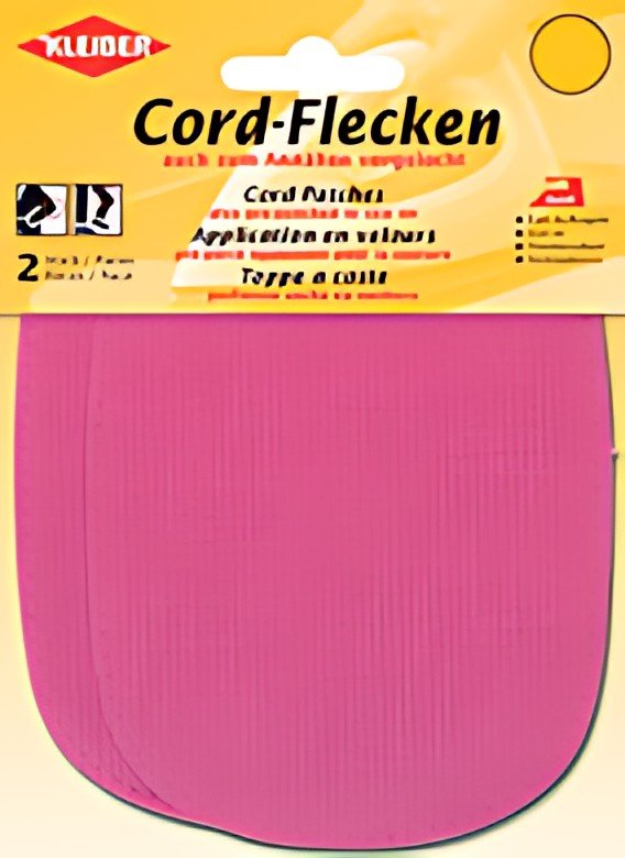 KLEIBER Patch thermocollant en velours côtelé, noir