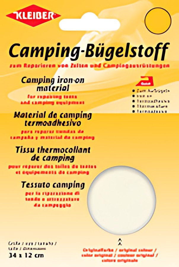 KLEIBER Tissu thermocollant de camping, rouge/blanc