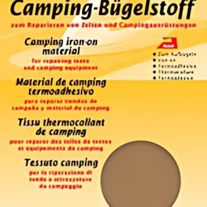 KLEIBER Tissu thermocollant de camping, 340x120 mm, sable