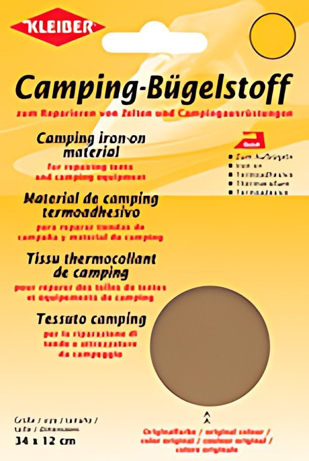 KLEIBER Tissu thermocollant de camping, 340x120 mm, sable