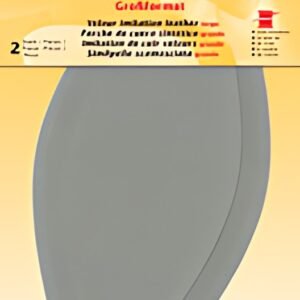 KLEIBER Patch imitation cuir velours, 185x95 mm, beige