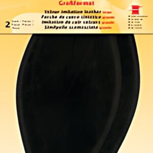 KLEIBER Patch imitation cuir velours, 185x95 mm, brun foncé