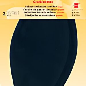 KLEIBER Patch imitation cuir velours, 185x95 mm, bleu foncé