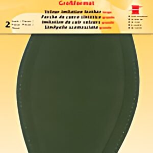 KLEIBER Patch imitation cuir velours, 185x95 mm, olive