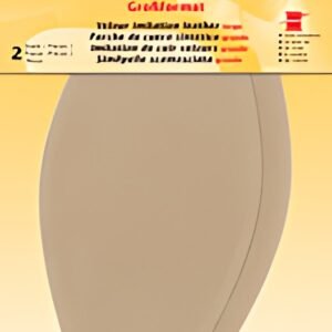 KLEIBER Patch imitation cuir velours, 185x95 mm, sable