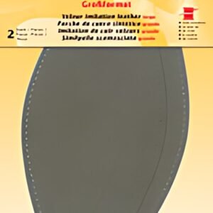 KLEIBER Patch imitation cuir velours, 185x95 mm, taupe