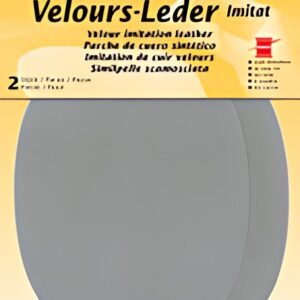 KLEIBER Patch imitation cuir velours, 130x100 mm, beige