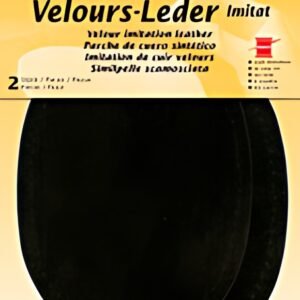 KLEIBER Patch imitation cuir velours, 130x100 mm, brun foncé