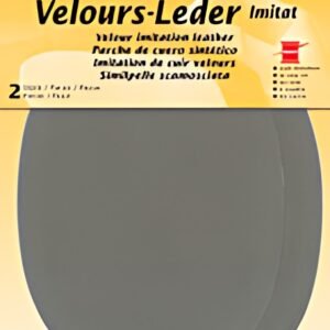 KLEIBER Patch imitation cuir velours, 130x100 mm, taupe