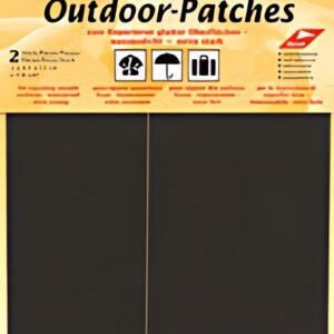 KLEIBER Patch d'extérieur, autocollant, 65 x 120 mm, noir