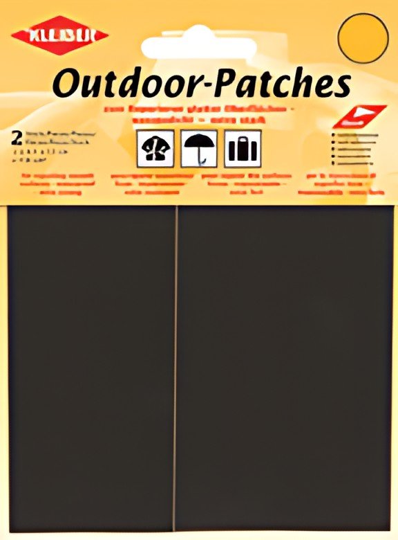 KLEIBER Patch d'extérieur, autocollant, 65 x 120 mm, noir