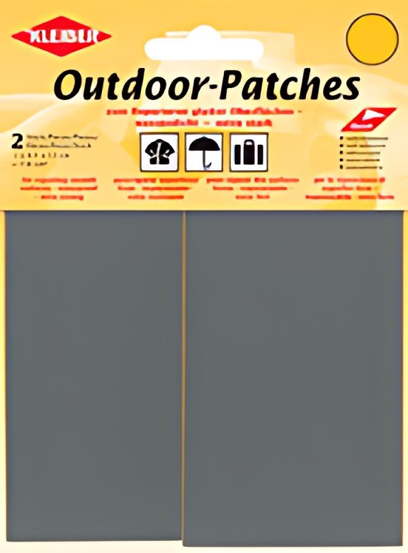 KLEIBER Patch d'extérieur, autocollant, 65 x 120 mm, gris