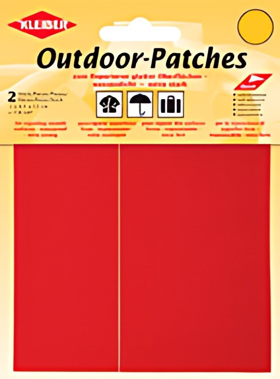KLEIBER Patch d'extérieur, autocollant, 65 x 120 mm, rouge