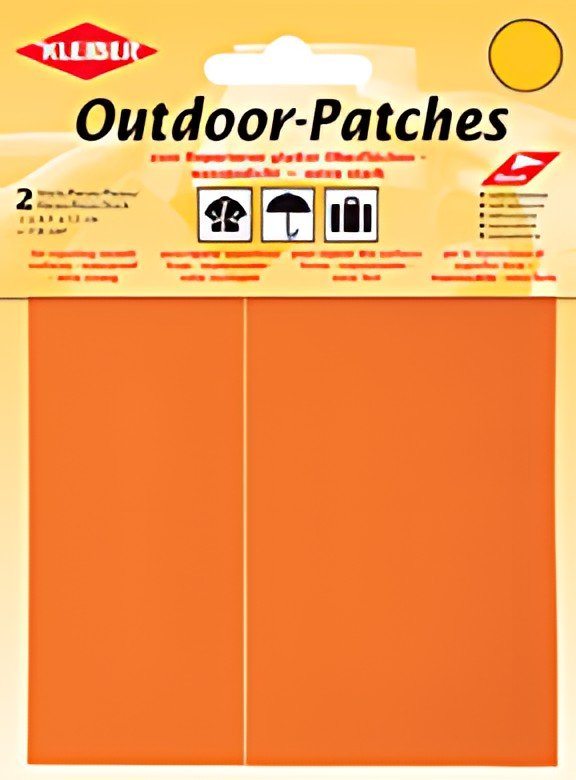KLEIBER Patch d'extérieur, autocollant, 65 x 120 mm, orange