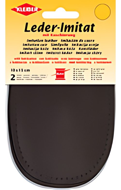 KLEIBER Patch imitation cuir avec doublure, brun
