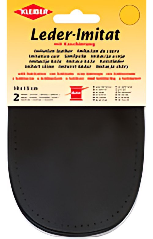 KLEIBER Patch imitation cuir avec doublure, noir