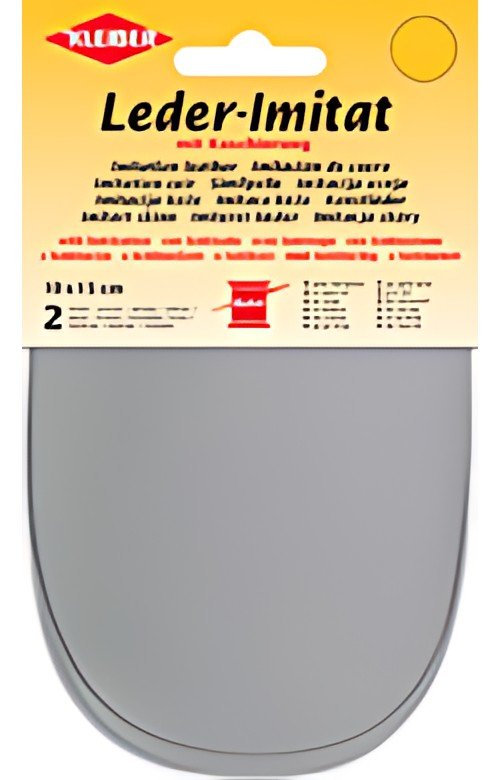 KLEIBER Patch imitation cuir avec doublure, gris clair