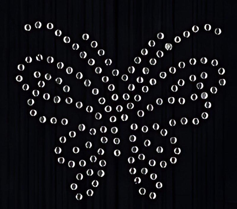 KLEIBER Application strass "Papillon", 55 x 60 mm