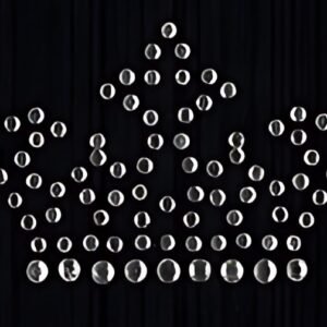KLEIBER Application strass "Couronne", 55 x 50 mm