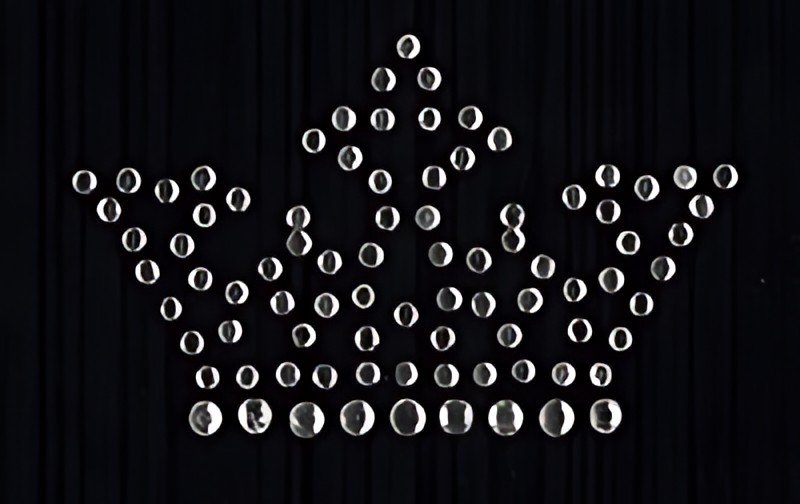 KLEIBER Application strass "Couronne", 55 x 50 mm